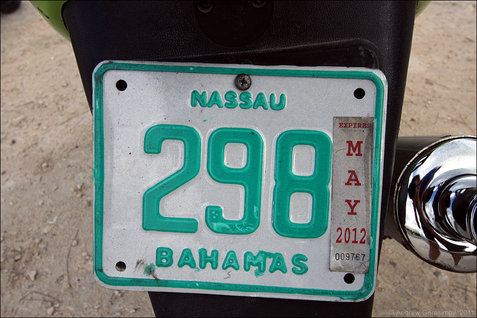 Багамский мотоциклетый номер