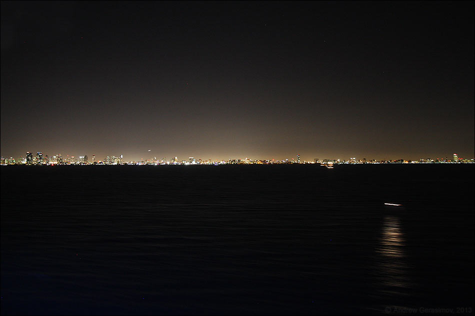 Ночная панорама Майами