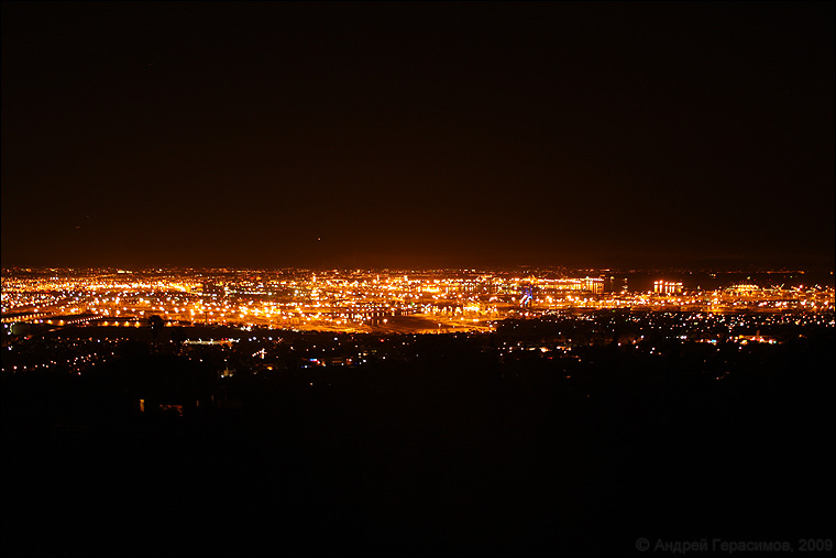 Панорама ночного Лонг-Бич