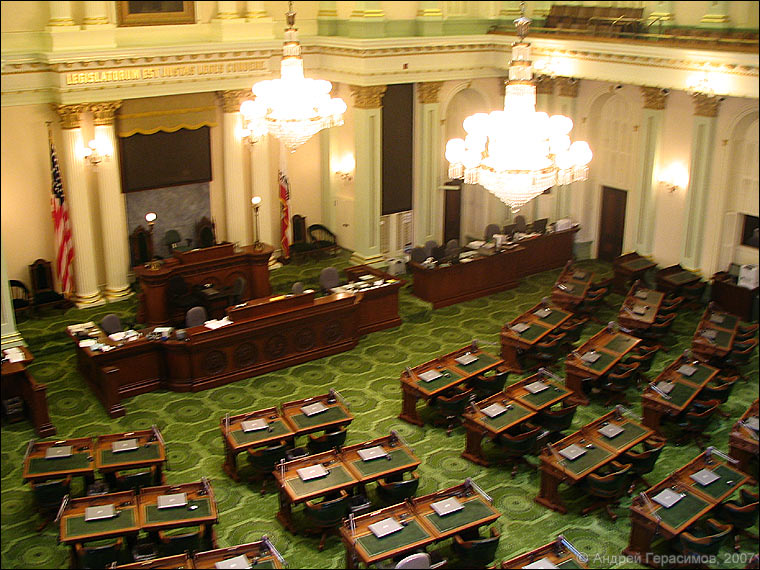 Зал заседаний нижней палаты калифорнийского парламента