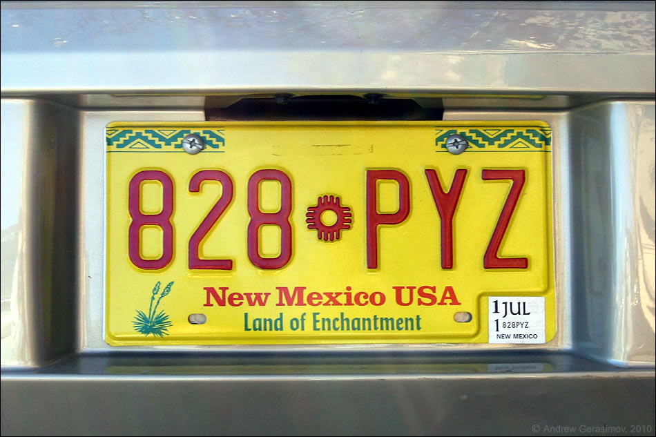 Автомобильный номер Нью-Мексико