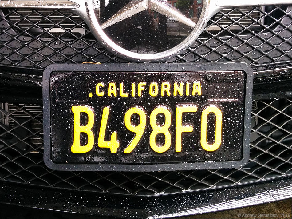 Черные калифорнийские номера