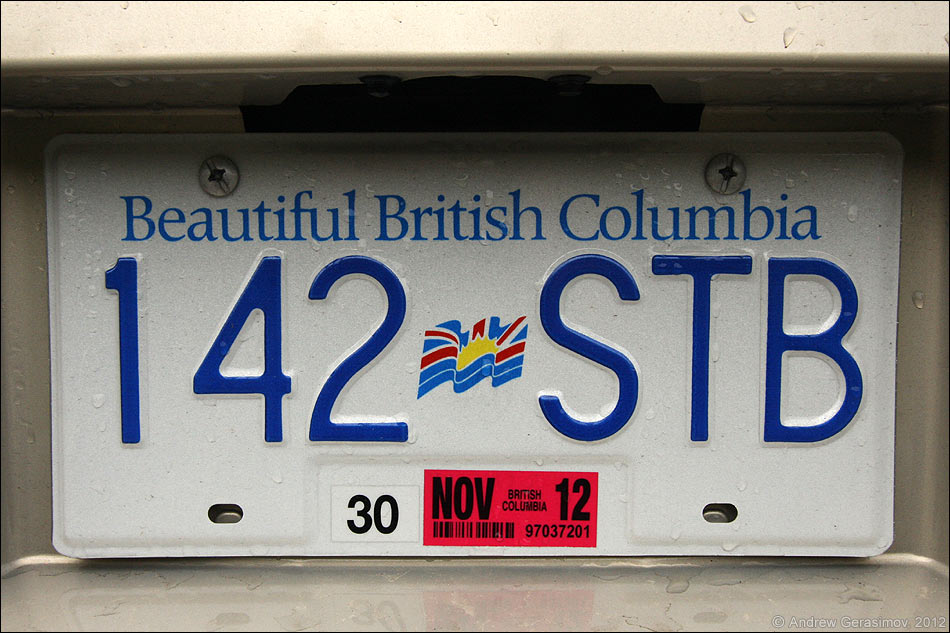 Автомобильный номер Британской Колумбии
